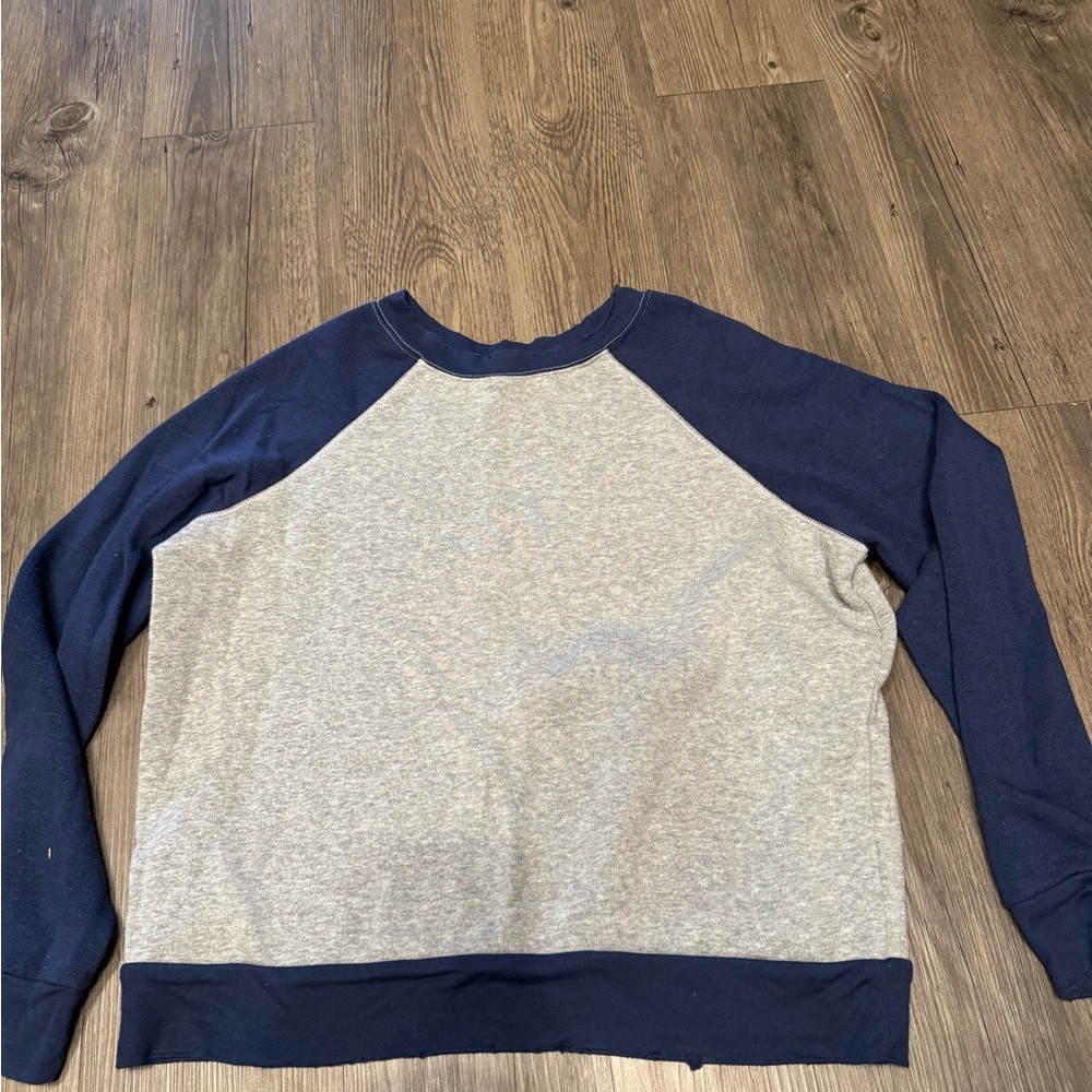 Urban outfitters. Navy and grey crewneck sweatshirt. Size small